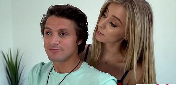  Lifeguard stepsister teen Haley Reed needed to practise on her stepbrother